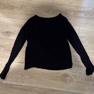 Aeropostale Black Long Sleeve Women's Top